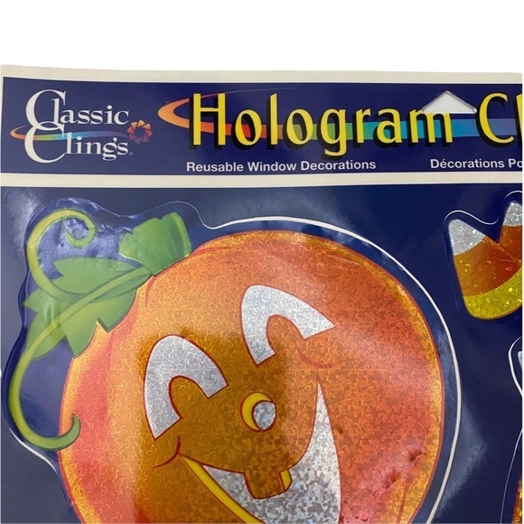 Bundle 3 Hologram Halloween Window Clings - Picture 5 of 13
